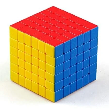 Qwick Click MoYu Meilong Cubing Classroom Professional 6x6x6 Cube Stickerless Speed Cube Magic 1 Cube Puzzle